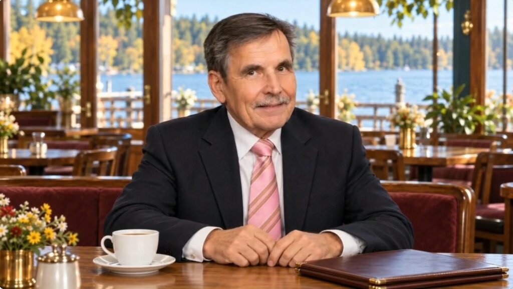 Erkki kahvipöydän ääressä – Cafe con SULT