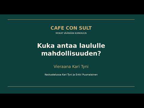Cafe con SULT ruotii Kari Tynin puheenvuoroa Lavakauden päättäjäisissä.
